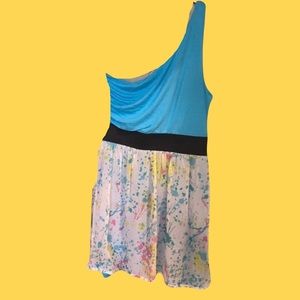 Artsy party stretchy mini dress